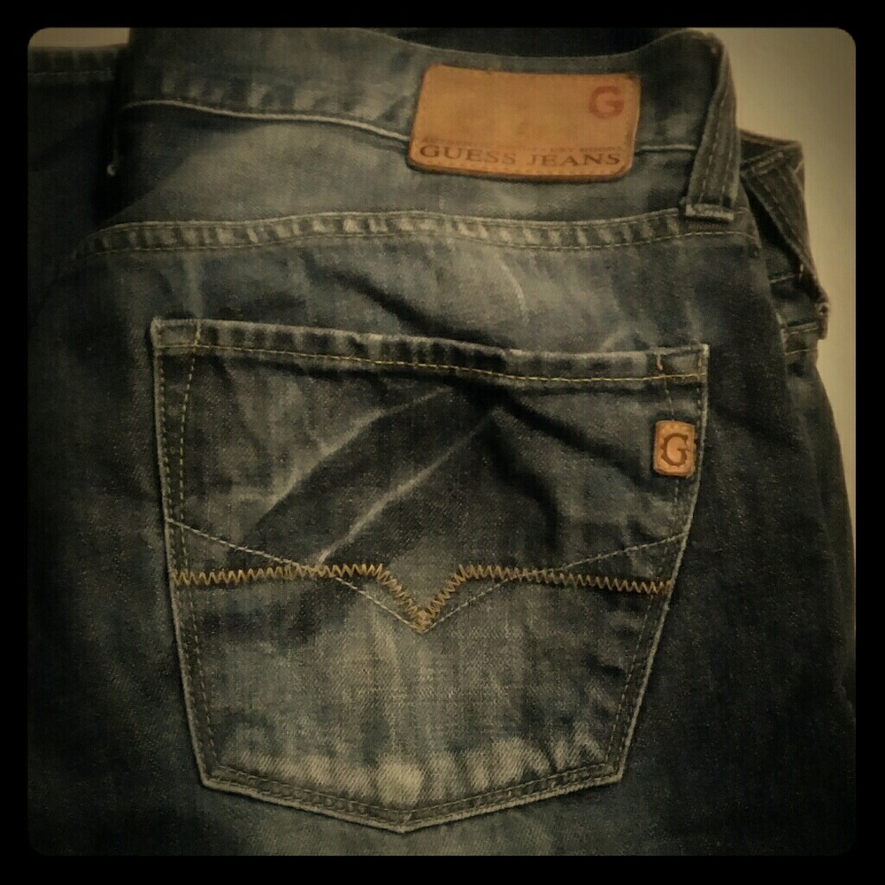 Men's Guess boot cut jean's